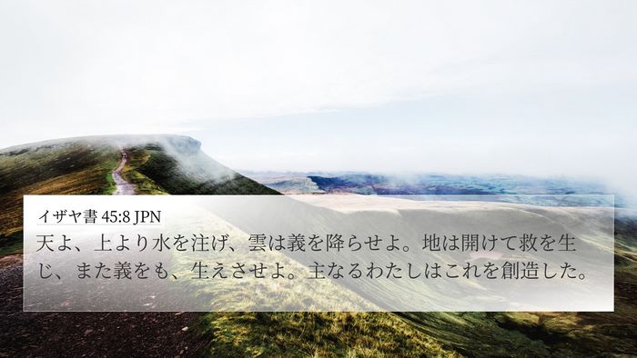 イザヤ書 45:8 JPN Bible Verse Image
