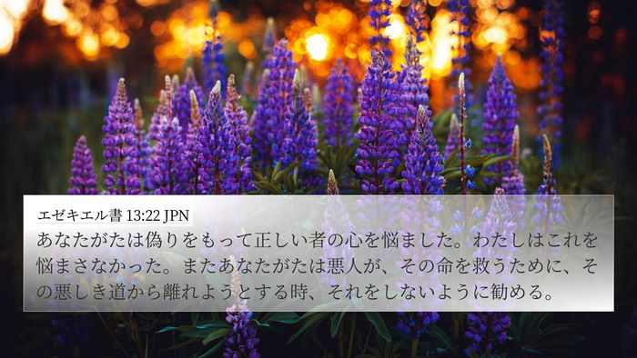 エゼキエル書 13:22 JPN Bible Verse Image