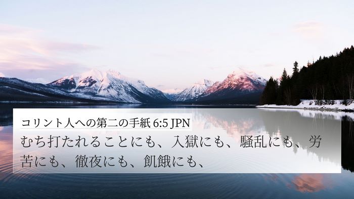 コリント人への第二の手紙 6:5 JPN Bible Verse Image