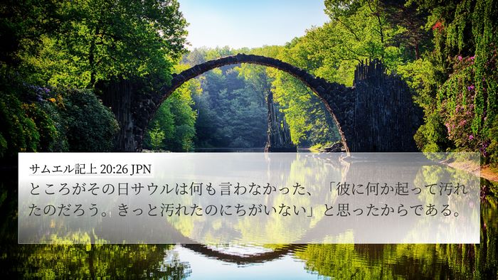 サムエル記上 20:26 JPN 4K Wallpaper - ところがその日サウルは何も言わな - 4K Wallpaper Bible Verse