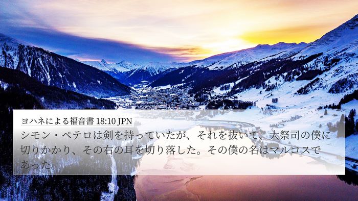 ヨハネによる福音書 18:10 JPN Bible Verse Image