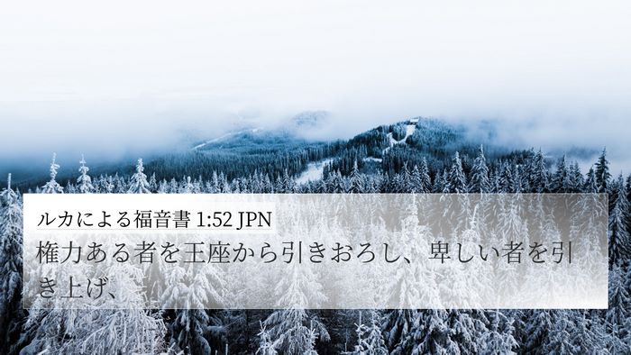 ルカによる福音書 1:52 JPN Bible Verse Image