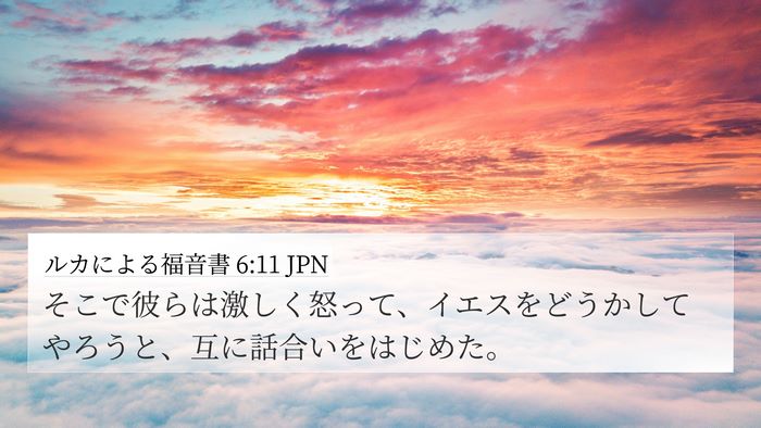 ルカによる福音書 6:11 JPN Bible Verse Image