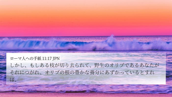 ローマ人への手紙 11:17 JPN Bible Verse Image