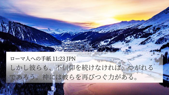 ローマ人への手紙 11:23 JPN Bible Verse Image