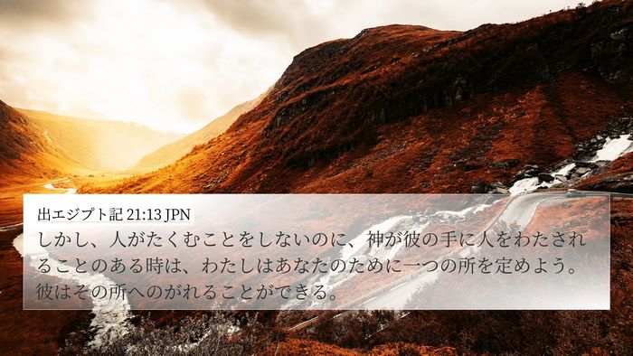 出エジプト記 21:13 JPN Bible Verse Image