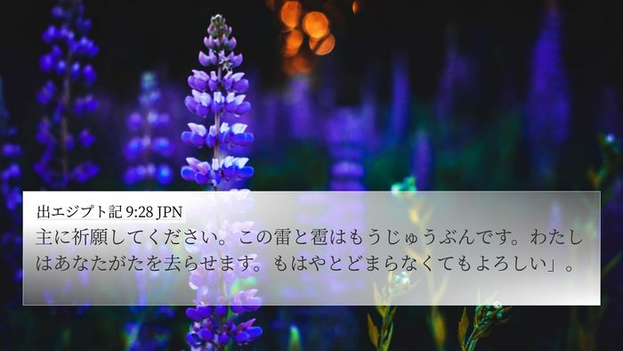 出エジプト記 9:28 JPN Bible Verse Image