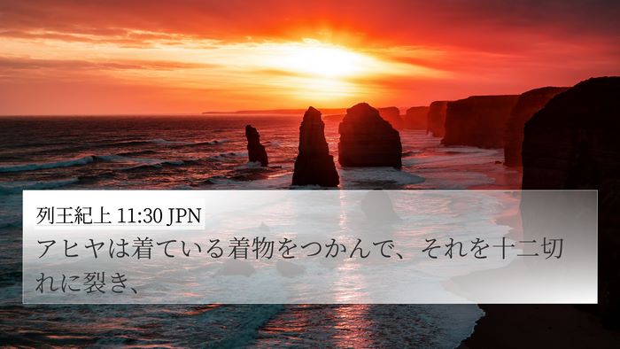 列王紀上 11:30 JPN Bible Verse Image