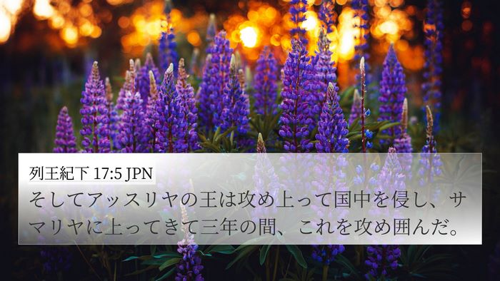 列王紀下 17:5 JPN Bible Verse Image