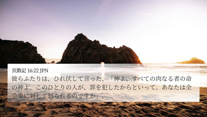 民数記 16:22 JPN Bible Verse Image
