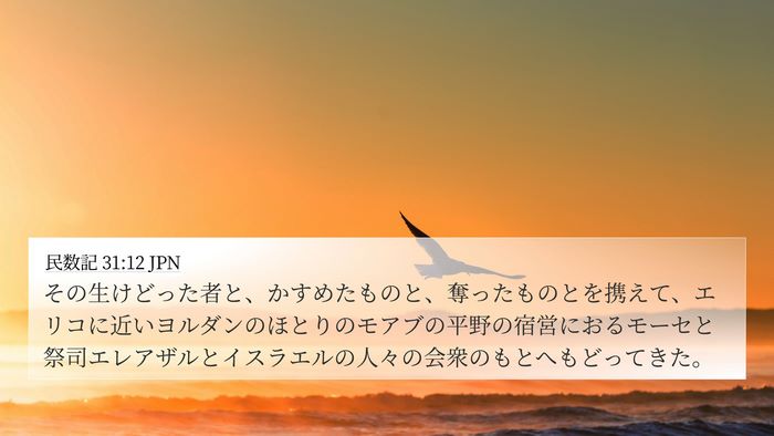 民数記 31:12 JPN Bible Verse Image
