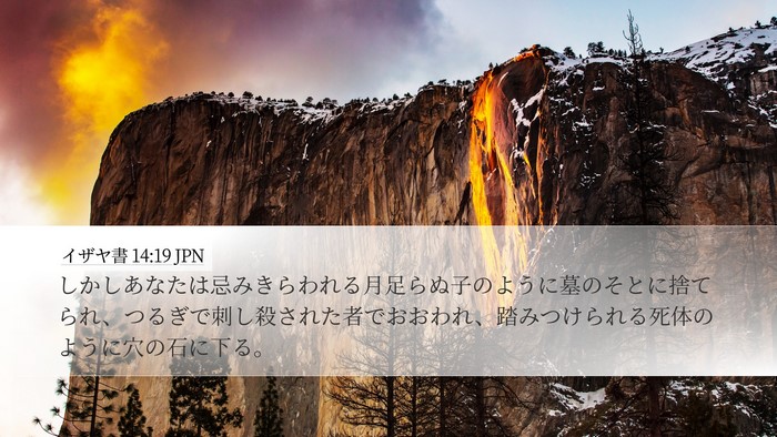 イザヤ書 14:19 JPN Bible Verse Image