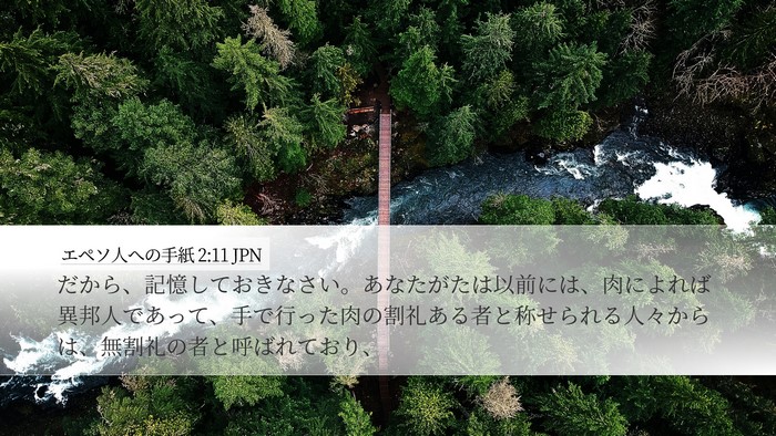 エペソ人への手紙 2:11 JPN Bible Verse Image