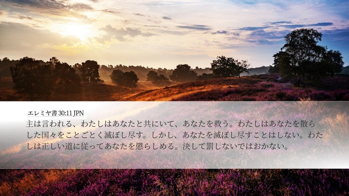 エレミヤ書 30:11 JPN Bible Verse Image