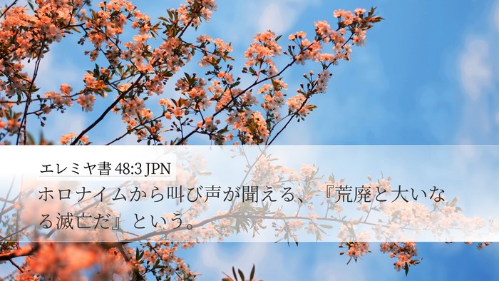 エレミヤ書 48:3 JPN Bible Verse Image