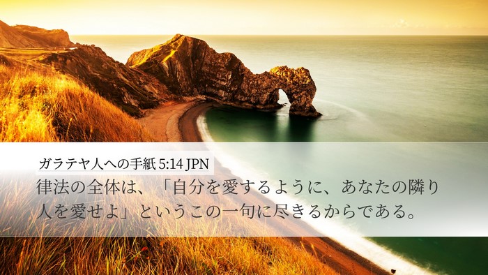 ガラテヤ人への手紙 5:14 JPN Bible Verse Image