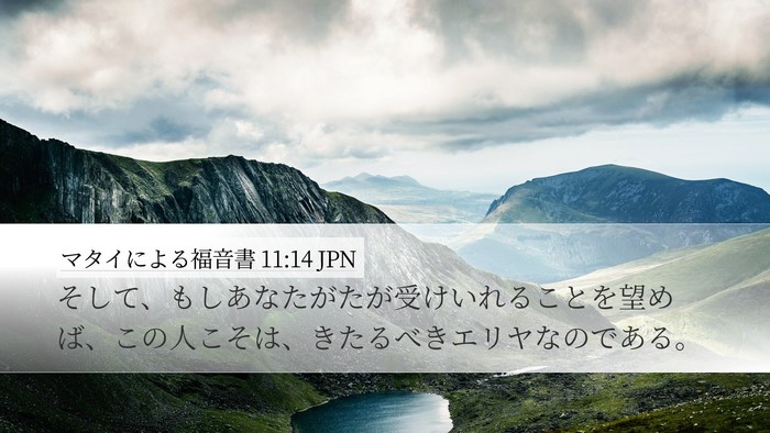 マタイによる福音書 11:14 JPN Bible Verse Image