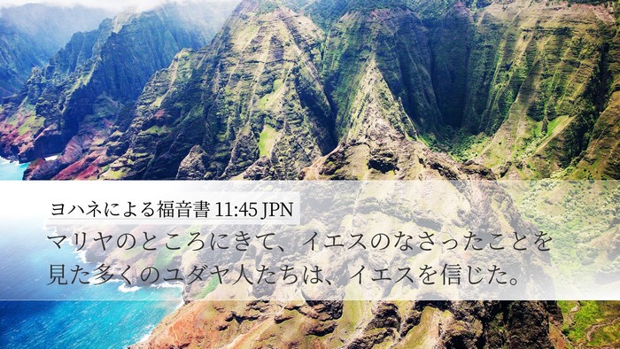 ヨハネによる福音書 11:45 JPN Bible Verse Image
