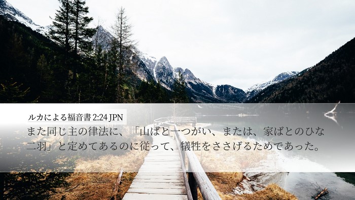 ルカによる福音書 2:24 JPN Bible Verse Image