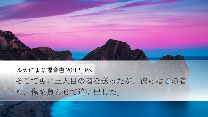 ルカによる福音書 20:12 JPN Bible Verse Image