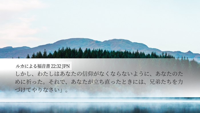 ルカによる福音書 22:32 JPN Bible Verse Image