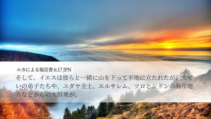 ルカによる福音書 6:17 JPN Bible Verse Image