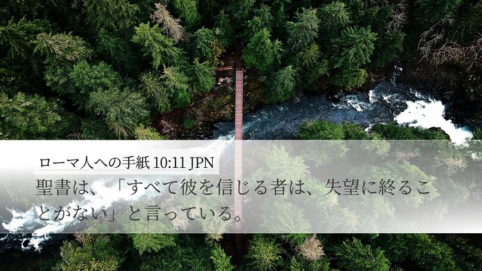 ローマ人への手紙 10:11 JPN Bible Verse Image