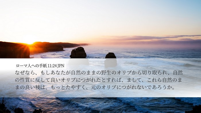 ローマ人への手紙 11:24 JPN Bible Verse Image