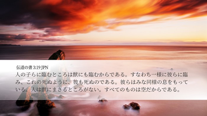 伝道の書 3:19 JPN Bible Verse Image