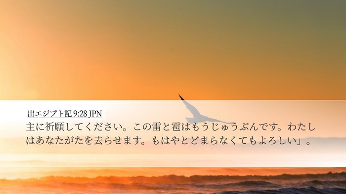 出エジプト記 9:28 JPN Bible Verse Image