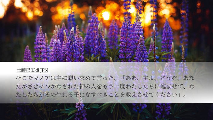 士師記 13:8 JPN Bible Verse Image