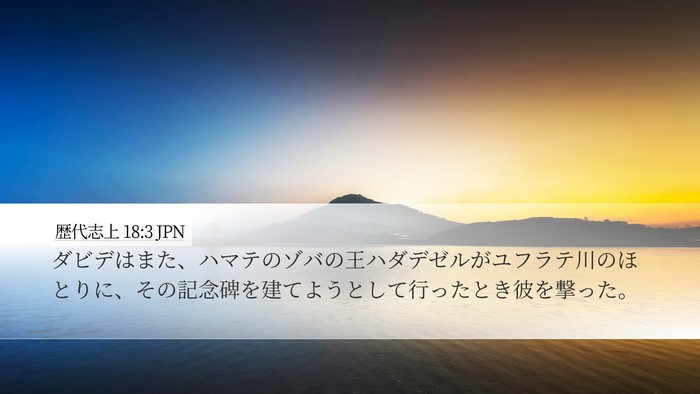 歴代志上 18:3 JPN Bible Verse Image
