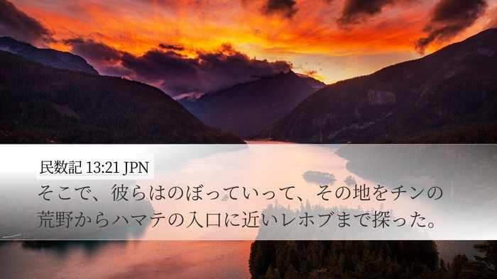民数記 13:21 JPN Bible Verse Image
