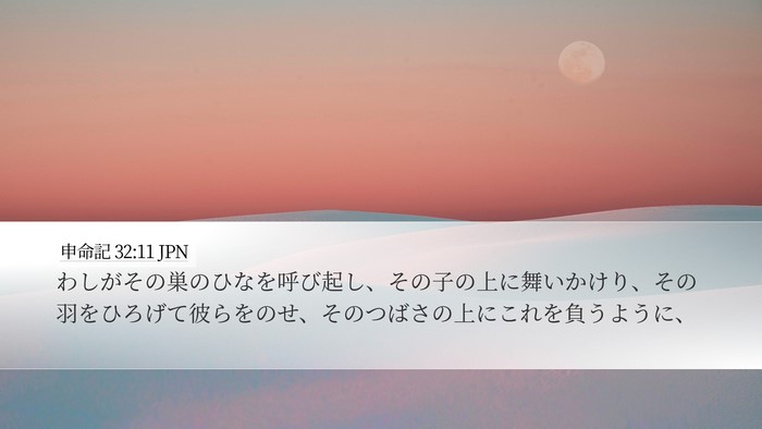 申命記 32:11 JPN Bible Verse Image