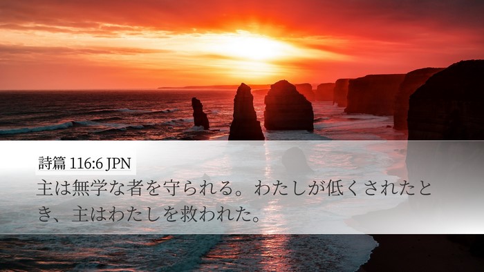 詩篇 116:6 JPN Bible Verse Image