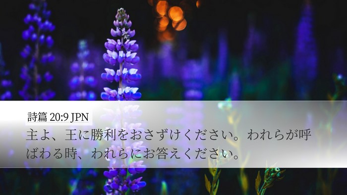 詩篇 20:9 JPN Bible Verse Image