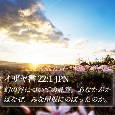 イザヤ書 22:1 JPN Bible Verse Image