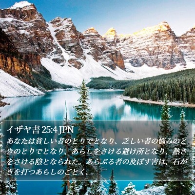 イザヤ書 25:4 JPN Bible Verse Image