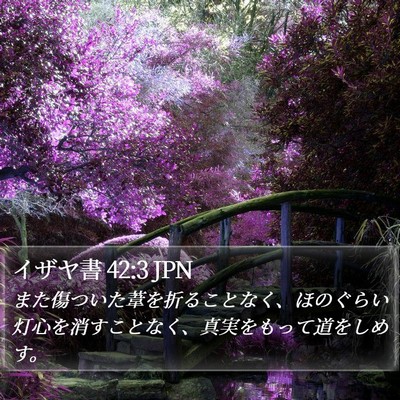 イザヤ書 42:3 JPN Bible Verse Image