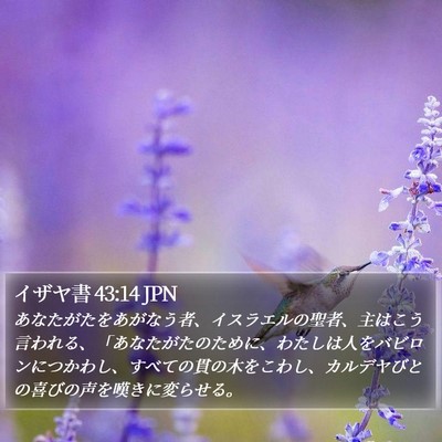 イザヤ書 43:14 JPN Bible Verse Image