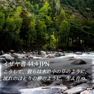 イザヤ書 44:4 JPN Bible Verse Image