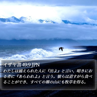 イザヤ書 49:9 JPN Bible Verse Image
