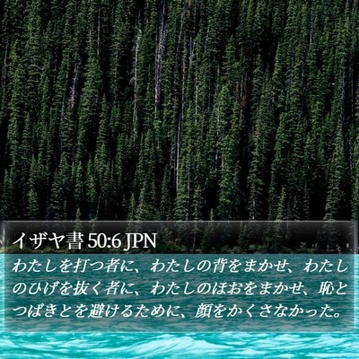 イザヤ書 50:6 JPN Bible Verse Image