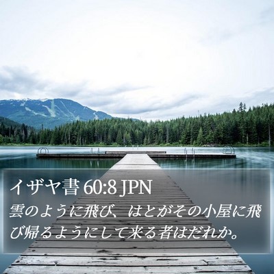 イザヤ書 60:8 JPN Bible Verse Image