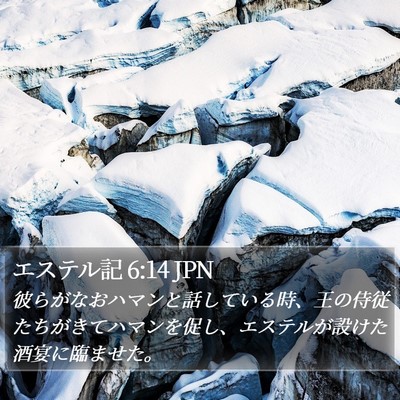 エステル記 6:14 JPN Bible Verse Image