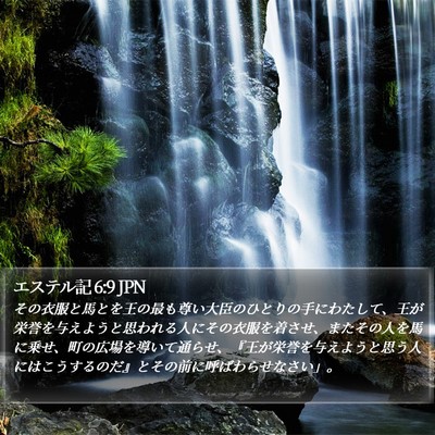 エステル記 6:9 JPN Bible Verse Image