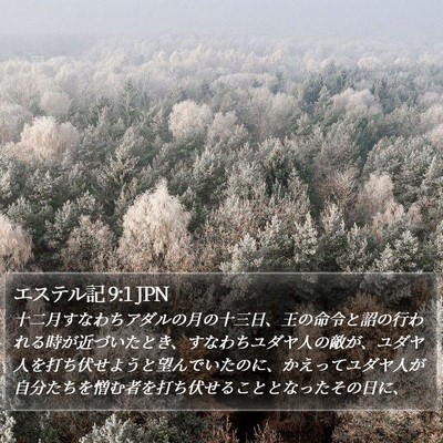 エステル記 9:1 JPN Bible Verse Image