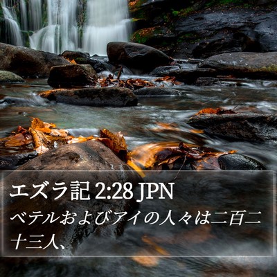 エズラ記 2:28 JPN Bible Verse Image