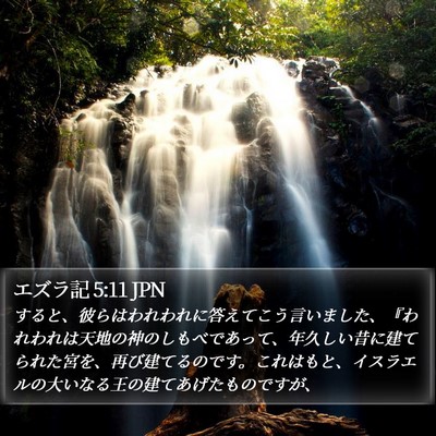 エズラ記 5:11 JPN Bible Verse Image