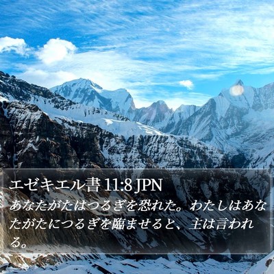 エゼキエル書 11:8 JPN Bible Verse Image